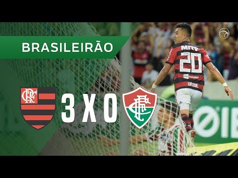 FLAMENGO 3 X 0 FLUMINENSE - GOLS - 13/10 - BRASILEIRÃO 2018