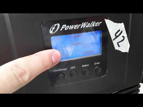 POWERWALK VFI 1000 TG Power Walker UPS On-Line 1000VA, 4x IEC, USB/RS-232, Tower, EPO, LCD video