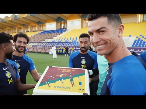 Cristiano Ronaldo Got A Huge Suprise from Sadio Mané,Ospina Al Nassr Teammates!!🤣🤣