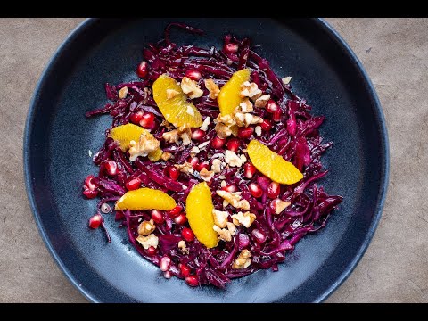 Rotkohlsalat in Varianten Rezept - Red Cabbage Salad in Variants Recipe