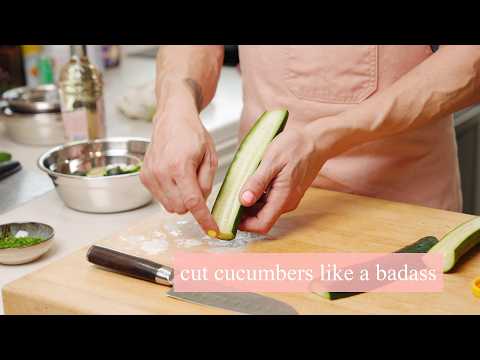 How to Cut Cucumbers Like a Badass