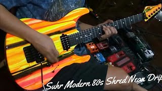 Video thumbnail for Suhr Modern 80s Shred MKII Neon Drip  Electric Guitar by Rusdi Official