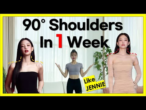 90° Lean Shoulders Workout | Get Beautiful Neck & Shoulders(No Equipment, Standing Only) 어깨운동 루틴