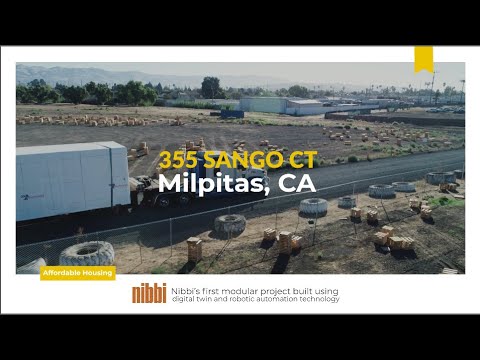 Automated Modular Building Built with Robots and Modular Apartment Construction at 355 Sango Court