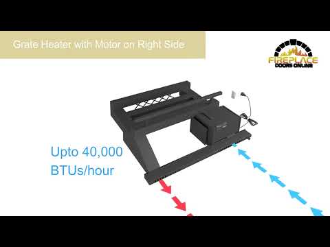 24" Warming Vortex Fireplace Grate Heater 2422