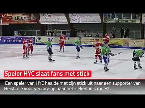 Speler HYC riskeert zware schorsing nadat hij fans slaat met stick