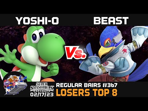 Regular Bairs #367 - SSBU - Losers Top 8 - Yoshi-O vs. Beast