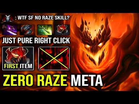 WTF No Raze Just Pure Right Click | 1st ITEM Madness Mask Shadow Fiend Insane Physical DPS Dota 2