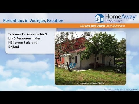 Istrien: Scöones Ferienhaus für 5 bis 6 Personen in der Nähe von Pula und - FeWo-direkt.de Video