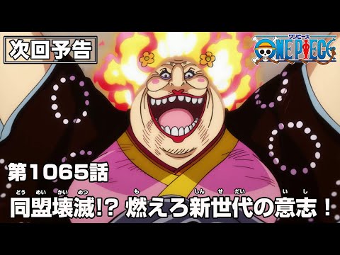 ONE PIECE 1065話予告「同盟壊滅! 燃えろ新世代の意志!」