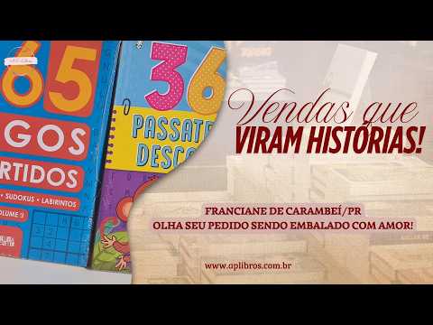 Pedido embalado e enviado para Franciane de Carambeí/PR #aplibros #pedidoembaladoaplibros