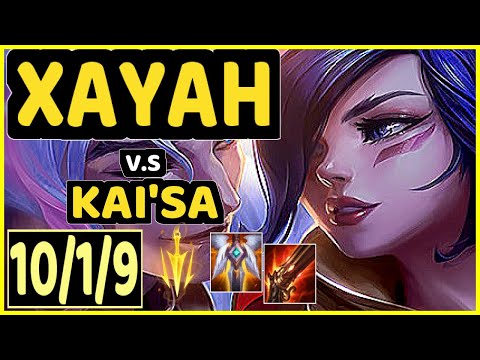 HOLYPHOENIX (XAYAH) vs KAI'SA - 10/1/9 KDA BOTTOM ADC GAMEPLAY - EUW Ranked GRANDMASTER