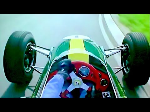 F1 1964 British GP [60 FPS] Jim Clark's Onboard in Lotus 25 - British Pathé