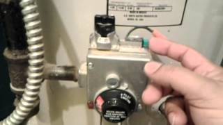 How to turn on gas water heater.