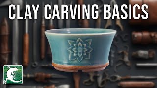 How Easy it's to Carve a Dry Clay Pottery with Simple Tools
