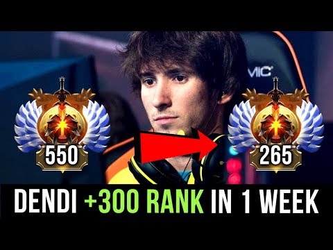 Dendi, Our Favourite Dota 2 Player Back To Pro Dota Soon? +300 Rank In 7 Days! MMR = JUST A MEDAL?!