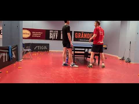 table tennis multiball with hungarian para national player Dezso Berecki!!!