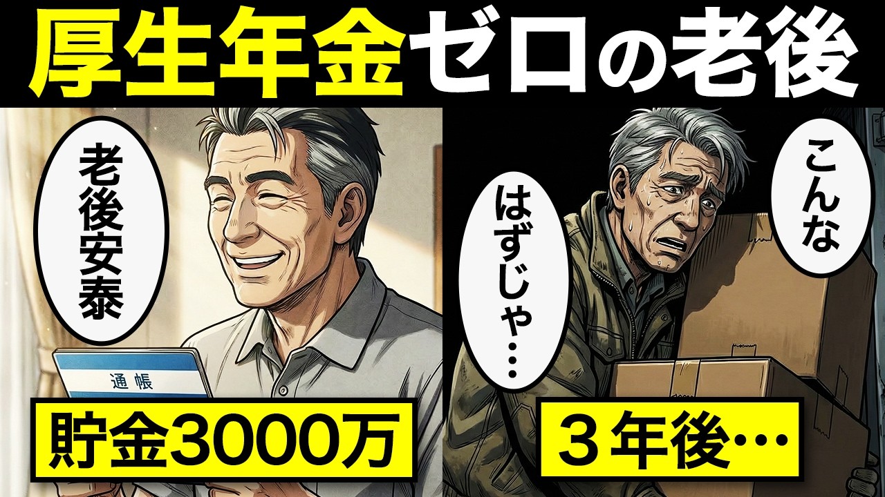 【漫画】老後資金3000万がみるみる溶ける…厚生年金という“命綱”がない家計を襲う現実