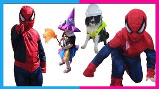 Download the video "Spiderman saves the day | kids stories"