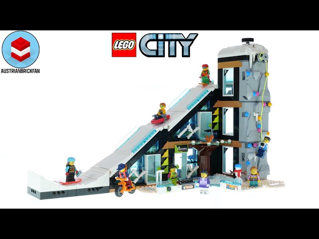 Vídeo relacionado con LEGO 60366 City Centro de Ski y Escalada, Set de Edificio Modular de 3 Alturas con Pista, Tienda de Deportes de Invierno, Tele-Ski y Minifiguras, Juguetes de Regalo para Niños y Niñas de 7 Años o Más