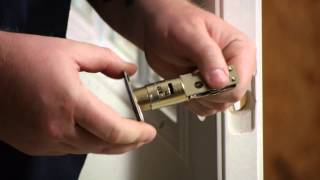 How to Replace a Front Door Lock With a Keyed Deadbolt : Door Installation & Repairs