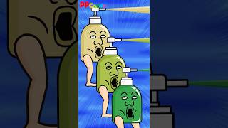 ジェルポンプおばけが世界に色をつける #shorts #anime #animation #妖怪
