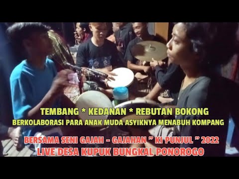 KEDANAN REBUTAN BOKONG , BERKOLABORASI PARA ANAK MUDA ASYIKNYA MENABUH KOMPANG.