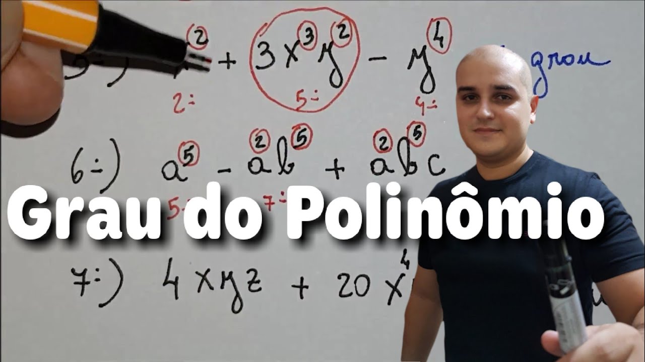 Achando o grau do polinômio