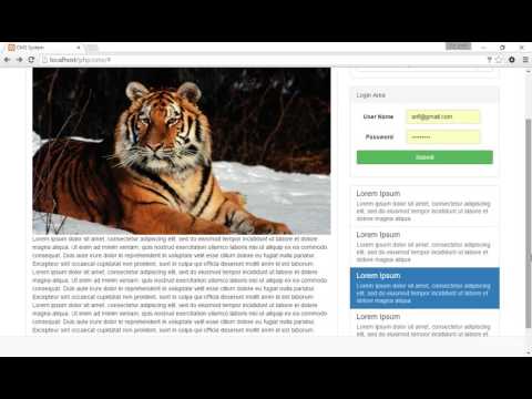 PHP With Bootstrap3 Tutorial | How to Creating Footer on PHP Part 83