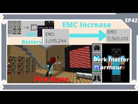 Minecraft Mod survival EP42: Dark matter armour / EMC battery