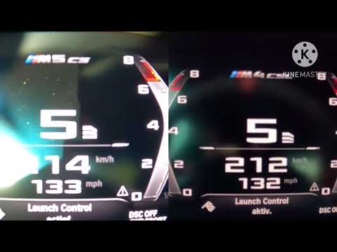 BMW M4 CSL vs BMW M5 CS 100-250 KMH
