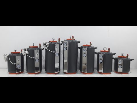 Видео Автоклав на 24 банки из черной стали Домашний Мастер 24 Электро + Газ