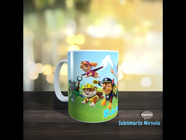 Vídeo relacionado con SET MERIENDA CERAMICA (PLATO, CUENCO, TAZA) EN CAJA DE REGALO 3 PCS PAW PATROL