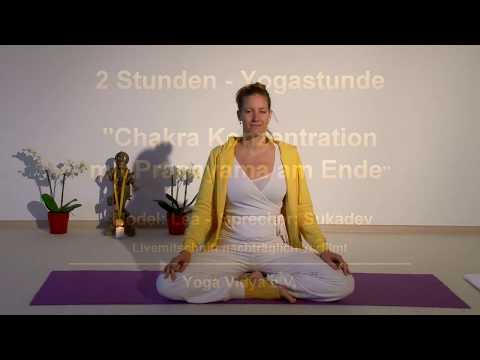 Chakra Konzentration mit Pranayama am Ende - mit Sukadev und Lea
