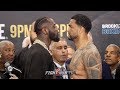 DEONTAY WILDER & DOMINIC BREAZEALE GIVE EACH OTHER COLD STARES DURING WEIGH IN FACE OFF - FULL VIDEO