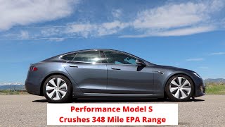 Performance Model S Crushes 348 Mile EPA Range