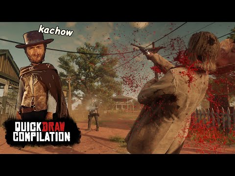Playing Red Dead Redemption 2 Like it's a Western | Quickdraw Compilation (No Deadeye)