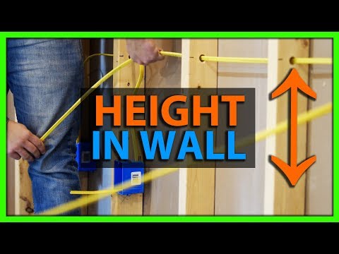 How High Should Wires Run Through a Wall
