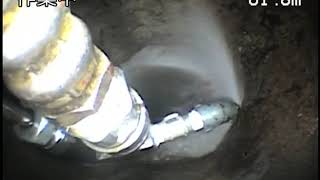 114_排水管内の木根を狙い撃ち　素早く木根を除去【ペアノズル】動画2