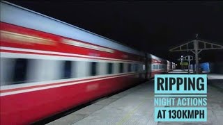preview picture of video 'Ripping Night Actions On Mughalsarai - Allahabad Line at 130kmph || Indian Railways'