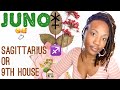 😘🥰 MARRIAGE & LONG TERM RELATIONSHIP  JUNO in SAGITTARIUS  ♐️ or 9th HOUSE 🏡 // Natal Chart