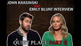 Husband and Wife Team John Krasinski and Emily Blunt on 'A Quiet Place Part II' video
