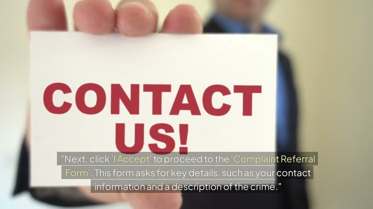 How to File a Cybercrime Report on the IC3 Website Step-by-Step Guide