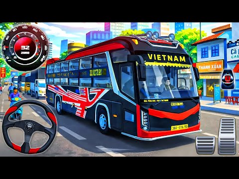Coach Bus Simulator Vietnam - Real Coach Bus Driving in City - Android GamePlay