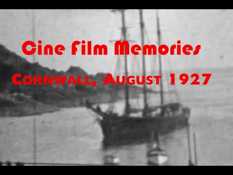 Cornwall, August 1927, Vintage Black & White Home Movie Cine Film