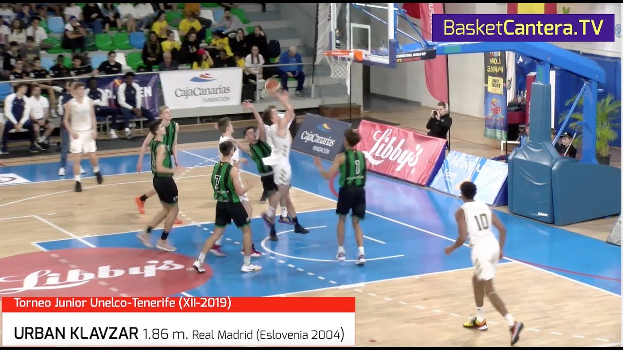 URBAN KLAVZAR (´04) 1.86 m. Real Madrid. Torneo Internacional U18M Tenerife  (BasketCantera.TV)