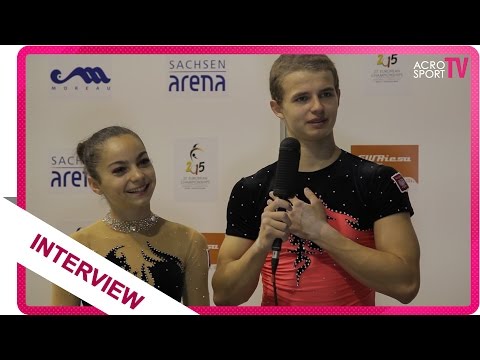 Interview with Kaminska, Szczerbaty - Poland - Mixed pair - Junior - European Championship 2015