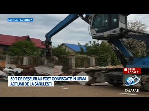 Tone de deșeuri au fost confiscate de la Sărulești