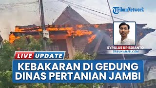 Kebakaran Hanguskan Gedung Dinas Pertanian Jambi, Diduga Akibat Instalasi Listrik Bermasalah