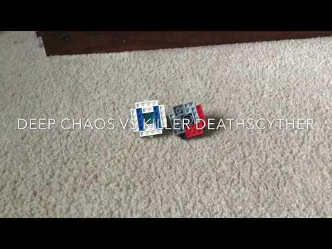 Deep Chaos vs Killer Deathscyther ~ Lego Beyblade Battle